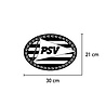 Goldengifts PSV - Eindhoven - Eindje - voetbal - kliko sticker - 30 x 21 cm - wit of zwart Goldengifts PSV - Eindhoven - Eindje - voetbal - kliko sticker - 30 x 21 cm - wit of zwart
