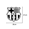 Goldengifts FC Barcelona - FCB - Barcelona - voetbal - kliko sticker - 30 x 30 cm - wit of zwart Goldengifts FC Barcelona - FCB - Barcelona - voetbal - kliko sticker - 30 x 30 cm - wit of zwart