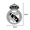 Goldengifts Real Madrid CF - voetbal - kliko sticker - 30 x 42 cm - wit of zwart Goldengifts Real Madrid CF - voetbal - kliko sticker - 30 x 42 cm - wit of zwart