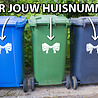 Goldengifts Kliko sticker - 1 stuk - Strik + huisnummer - 25 x 16 cm - wit of zwart Goldengifts Kliko sticker - 1 stuk - Strik + huisnummer - 25 x 16 cm - wit of zwart