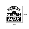 Goldengifts Team Max - Max Verstappen - F1 - Formule 1 - kliko sticker - 30 x 31 cm - wit of zwart Goldengifts Team Max - Max Verstappen - F1 - Formule 1 - kliko sticker - 30 x 31 cm - wit of zwart