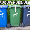 Goldengifts Kliko sticker - 1 stuk - Ierse Wolfshond + huisnummer - 25 x 17,5 cm - wit of zwart Goldengifts Kliko sticker - 1 stuk - Ierse Wolfshond + huisnummer - 25 x 17,5 cm - wit of zwart