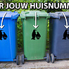 Goldengifts Kliko sticker - 1 stuk - Pinguïns + huisnummer - 19 x 20 cm - wit of zwart Goldengifts Kliko sticker - 1 stuk - Pinguïns + huisnummer - 19 x 20 cm - wit of zwart