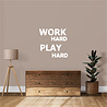 Goldengifts Muursticker - Work hard play hard - 1 stuk - wit of zwart Goldengifts Muursticker - Work hard play hard - 1 stuk - wit of zwart