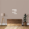 Goldengifts Muursticker - Work hard play hard - 1 stuk - wit of zwart Goldengifts Muursticker - Work hard play hard - 1 stuk - wit of zwart