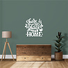 Goldengifts Muursticker - There is no place like home - 1 stuk - wit of zwart Goldengifts Muursticker - There is no place like home - 1 stuk - wit of zwart
