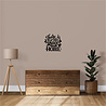 Goldengifts Muursticker - There is no place like home - 1 stuk - wit of zwart Goldengifts Muursticker - There is no place like home - 1 stuk - wit of zwart