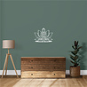 Goldengifts Muursticker - Boeddha - 1 stuk - Diverse formaten beschikbaar - wit of zwart Goldengifts Muursticker - Boeddha - 1 stuk - Diverse formaten beschikbaar - wit of zwart