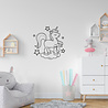 Goldengifts Muursticker - kinderkamer/babykamer - Unicorn- 1 stuk - Diverse formaten beschikbaar - wit of zwart Goldengifts Muursticker - kinderkamer/babykamer - Unicorn- 1 stuk - Diverse formaten beschikbaar - wit of zwart