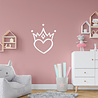 Goldengifts Muursticker - kinderkamer/babykamer - Hartje met kroontje - 1 stuk - diverse kleuren Goldengifts Muursticker - kinderkamer/babykamer - Hartje met kroontje - 1 stuk - diverse kleuren