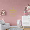 Goldengifts Muursticker - kinderkamer/babykamer - Hartje met kroontje - 1 stuk - diverse kleuren Goldengifts Muursticker - kinderkamer/babykamer - Hartje met kroontje - 1 stuk - diverse kleuren