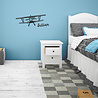 Goldengifts Muursticker - kinderkamer/babykamer - Zweefvliegtuig met eigen naam - 1 stuk - Diverse formaten beschikbaar - wit of zwart Goldengifts Muursticker - kinderkamer/babykamer - Zweefvliegtuig met eigen naam - 1 stuk - Diverse formaten beschikbaar - wit of zwart