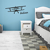 Goldengifts Muursticker - kinderkamer/babykamer - Zweefvliegtuig met eigen naam - 1 stuk - Diverse formaten beschikbaar - wit of zwart Goldengifts Muursticker - kinderkamer/babykamer - Zweefvliegtuig met eigen naam - 1 stuk - Diverse formaten beschikbaar - wit of zwart