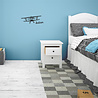 Goldengifts Muursticker - kinderkamer/babykamer - Zweefvliegtuig met eigen naam - 1 stuk - Diverse formaten beschikbaar - wit of zwart Goldengifts Muursticker - kinderkamer/babykamer - Zweefvliegtuig met eigen naam - 1 stuk - Diverse formaten beschikbaar - wit of zwart
