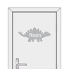 Goldengifts Deursticker / muursticker - Dino met eigennaam Goldengifts Deursticker / muursticker - Dino met eigennaam