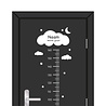 Goldengifts Muursticker / Deursticker - Groeimeter te personaliseren met eigennaam Goldengifts Muursticker / Deursticker - Groeimeter te personaliseren met eigennaam