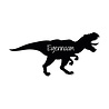 Goldengifts Deursticker / muursticker - Tyrannosaurus rex + eigennaam - diverse kleuren beschikbaar Goldengifts Deursticker / muursticker - Tyrannosaurus rex + eigennaam - diverse kleuren beschikbaar