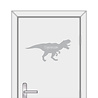 Goldengifts Deursticker / muursticker - Tyrannosaurus rex + eigennaam - diverse kleuren beschikbaar Goldengifts Deursticker / muursticker - Tyrannosaurus rex + eigennaam - diverse kleuren beschikbaar