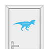 Goldengifts Deursticker / muursticker - Tyrannosaurus rex + eigennaam - diverse kleuren beschikbaar Goldengifts Deursticker / muursticker - Tyrannosaurus rex + eigennaam - diverse kleuren beschikbaar