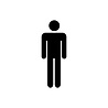 Goldengifts WC/toilet sticker - Heren toilet - Wit of Zwart - diverse formaten Goldengifts WC/toilet sticker - Heren toilet - Wit of Zwart - diverse formaten