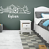 Goldengifts Muursticker - kinderkamer/babykamer - Voetbal thema met eigennaam - 1 stuk - wit of zwart - diverse formaten Goldengifts Muursticker - kinderkamer/babykamer - Voetbal thema met eigennaam - 1 stuk - wit of zwart - diverse formaten