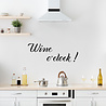 Goldengifts Keuken muursticker - Wine o' clock - 1 stuk - wit of zwart - diverse formaten beschikbaar Goldengifts Keuken muursticker - Wine o' clock - 1 stuk - wit of zwart - diverse formaten beschikbaar