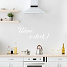 Goldengifts Keuken muursticker - Wine o' clock - 1 stuk - wit of zwart - diverse formaten beschikbaar Goldengifts Keuken muursticker - Wine o' clock - 1 stuk - wit of zwart - diverse formaten beschikbaar