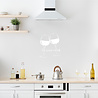 Goldengifts Keuken muursticker - It's wine o' clock - 1 stuk - wit of zwart - diverse formaten beschikbaar Goldengifts Keuken muursticker - It's wine o' clock - 1 stuk - wit of zwart - diverse formaten beschikbaar