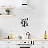 Goldengifts Keuken muursticker - You're what you eat - 1 stuk - wit of zwart - diverse formaten beschikbaar Goldengifts Keuken muursticker - You're what you eat - 1 stuk - wit of zwart - diverse formaten beschikbaar