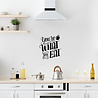 Goldengifts Keuken muursticker - You're what you eat - 1 stuk - wit of zwart - diverse formaten beschikbaar Goldengifts Keuken muursticker - You're what you eat - 1 stuk - wit of zwart - diverse formaten beschikbaar