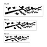 Goldengifts Muursticker - Boom tak met vogeltjes - 1 stuk - wit of zwart - diverse formaten beschikbaar Goldengifts Muursticker - Boom tak met vogeltjes - 1 stuk - wit of zwart - diverse formaten beschikbaar