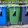 Goldengifts Kliko sticker - 1 stuk - Herder zittend + huisnummer - 17 x 25 cm - wit of zwart Goldengifts Kliko sticker - 1 stuk - Herder zittend + huisnummer - 17 x 25 cm - wit of zwart