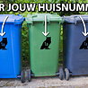 Goldengifts Kliko sticker - 1 stuk - Uil + huisnummer - 21 x 25 cm - wit of zwart Goldengifts Kliko sticker - 1 stuk - Uil + huisnummer - 21 x 25 cm - wit of zwart