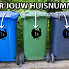 Goldengifts Kliko sticker - 1 stuk - Kalkoen + huisnummer - 18 x 20 cm - wit of zwart Goldengifts Kliko sticker - 1 stuk - Kalkoen + huisnummer - 18 x 20 cm - wit of zwart