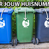 Goldengifts Kliko sticker - 1 stuk - Kalkoen + huisnummer - 18 x 20 cm - wit of zwart Goldengifts Kliko sticker - 1 stuk - Kalkoen + huisnummer - 18 x 20 cm - wit of zwart