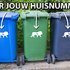 Goldengifts Kliko sticker - 1 stuk - Leeuw + huisnummer - 25 x 12 cm - wit of zwart Goldengifts Kliko sticker - 1 stuk - Leeuw + huisnummer - 25 x 12 cm - wit of zwart