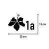 Goldengifts Kliko sticker - 1 stuk - Lelie + huisnummer - 25 x 13 cm - wit of zwart Goldengifts Kliko sticker - 1 stuk - Lelie + huisnummer - 25 x 13 cm - wit of zwart