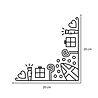 Goldengifts Sinterklaas - Sticker - Hoek decoratie - Zwart of Wit - 1 Stuk - Deursticker - Raamsticker - Muursticker Goldengifts Sinterklaas - Sticker - Hoek decoratie - Zwart of Wit - 1 Stuk - Deursticker - Raamsticker - Muursticker