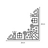 Goldengifts Sinterklaas - Sticker - Hoek decoratie - Zwart of Wit - 1 Stuk - Deursticker - Raamsticker - Muursticker Goldengifts Sinterklaas - Sticker - Hoek decoratie - Zwart of Wit - 1 Stuk - Deursticker - Raamsticker - Muursticker