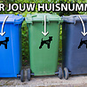 Goldengifts Kliko sticker - 1 stuk - Airedale + huisnummer - 20 x 18 cm - wit of zwart Goldengifts Kliko sticker - 1 stuk - Airedale + huisnummer - 20 x 18 cm - wit of zwart