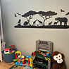 Goldengifts Muursticker - kinderkamer/babykamer - Jungle skyline - 1 stuk - wit of zwart - diverse formaten Goldengifts Muursticker - kinderkamer/babykamer - Jungle skyline - 1 stuk - wit of zwart - diverse formaten