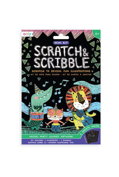 Ooly - Mini Scratch & Scribble - Safari Party