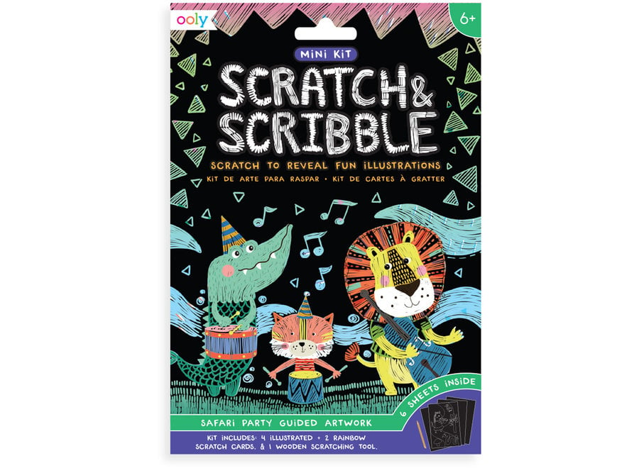 Ooly - Mini Scratch & Scribble - Safari Party