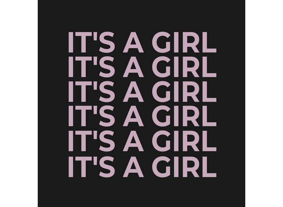 Ansichtkaart – It’s a girl