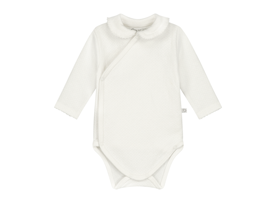 Mats & Merthe - Romper  Charlotte longsleeve offwhite