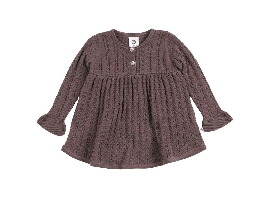 Muesli - Knit dress grape