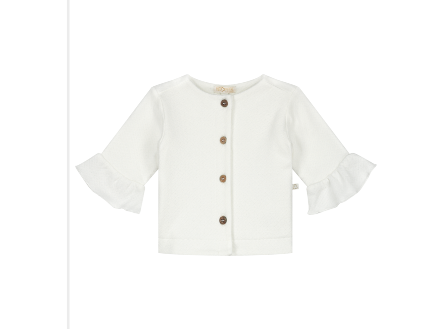 Mats & Merthe - Noor vest off white