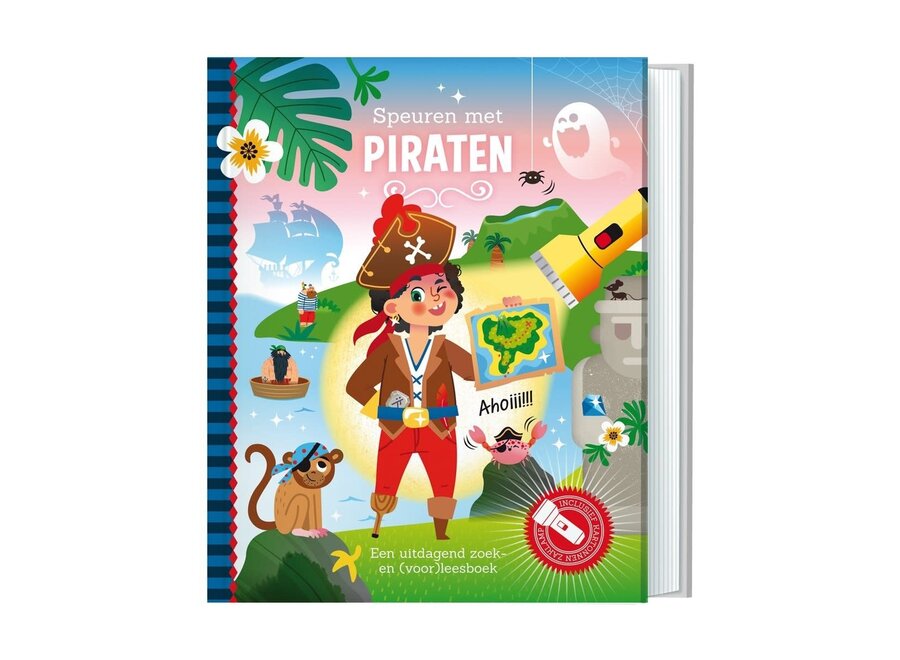 Zaklampboek - Speuren met piraten 3+