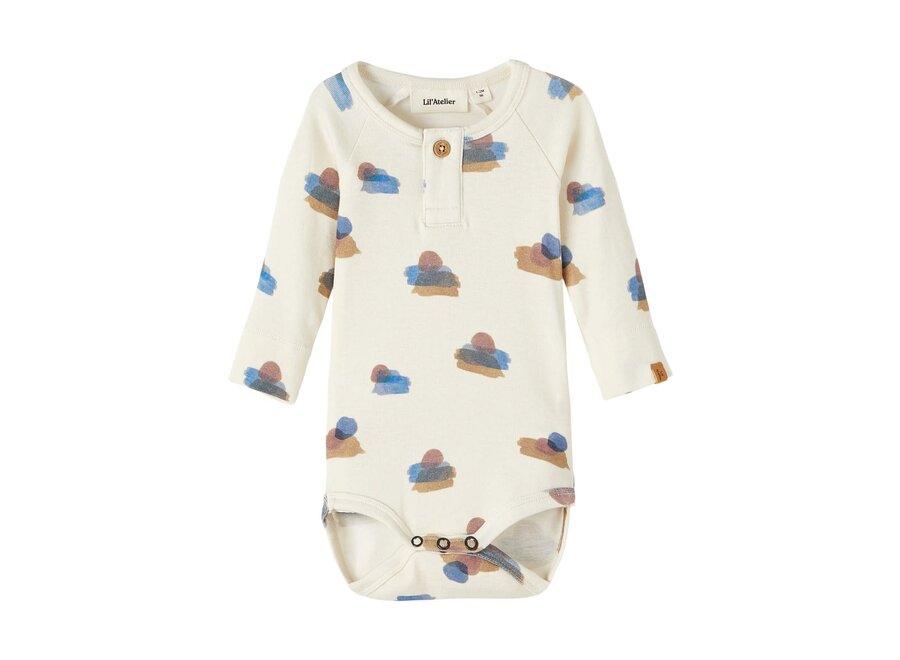 Lil' Atelier - Geo Romper Turtledove AUG