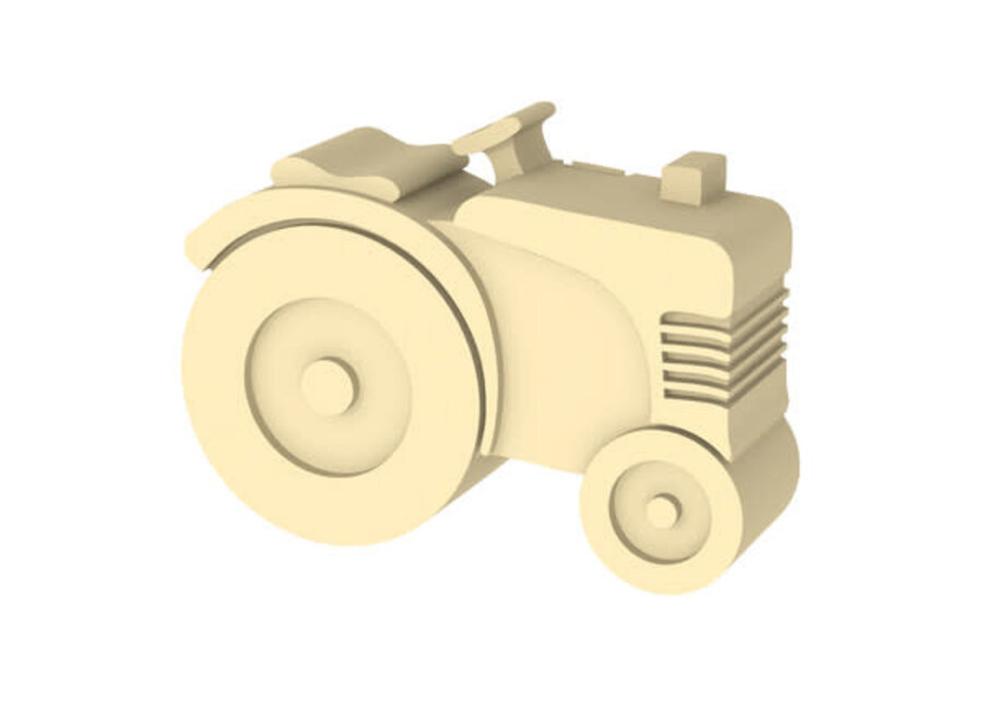 Blafre - Lunch box 2 compartimenten tractor light yellow